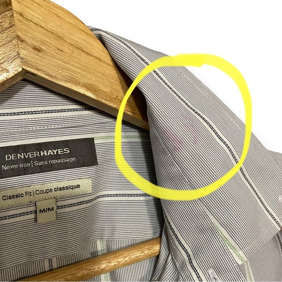 Denver Hayes Never Iron Button‎ Up short sleeve top - Picture 7 of 8